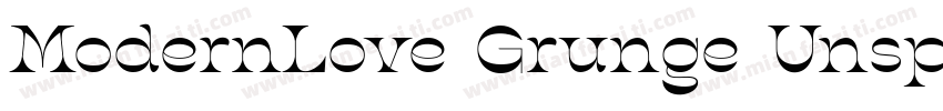 ModernLove Grunge Unspecified Regu字体转换